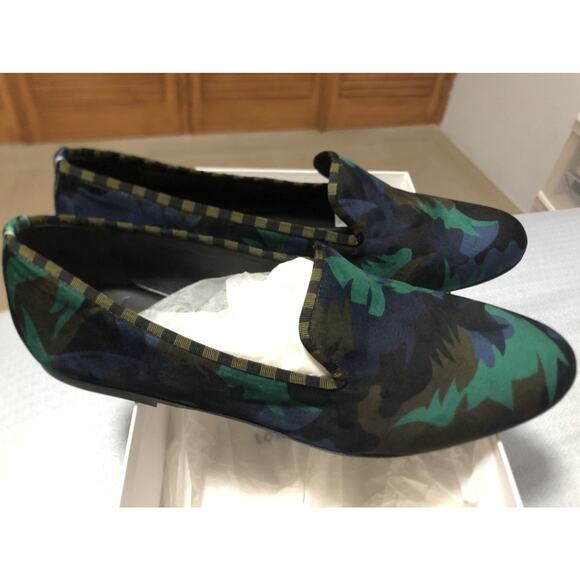 Tomas Maier Camo Palm Smoking slipper sz. 11 main image 6